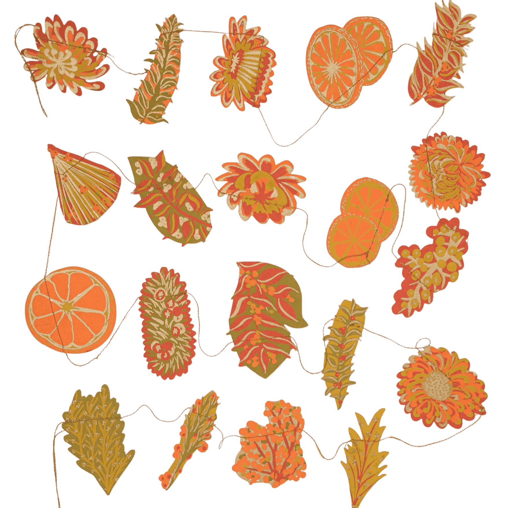 Autumn Blooms Garland