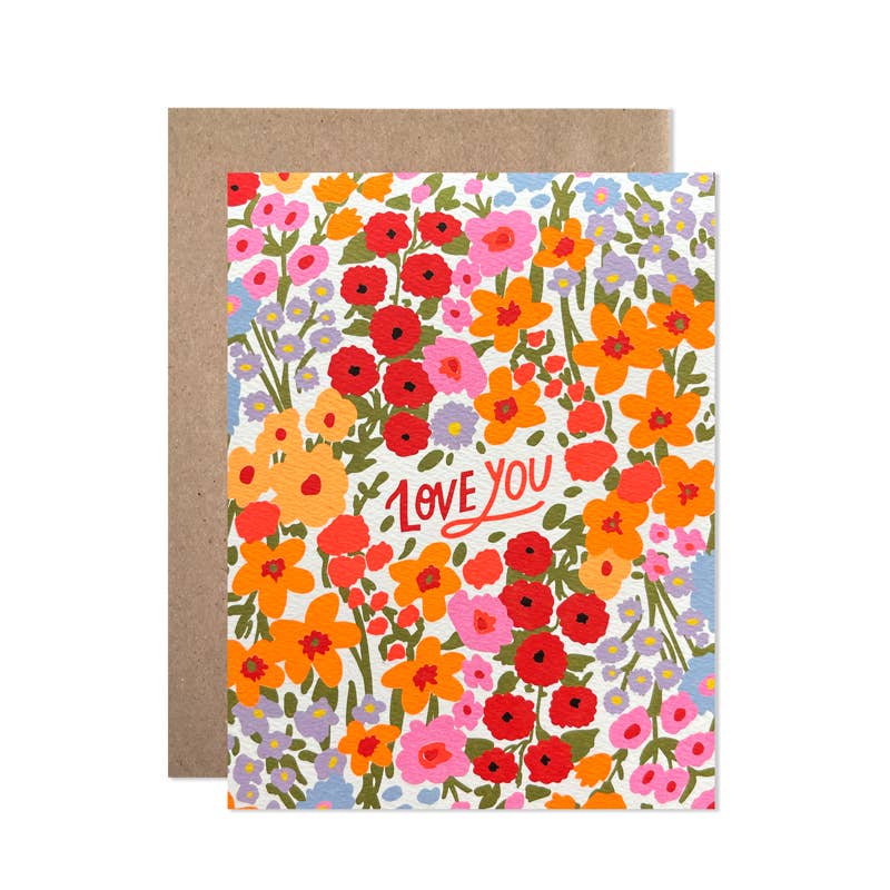 Love You Anna's Garden Greeting Card - RIDER