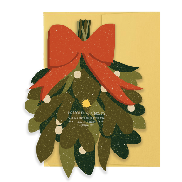 Mistletoe Holiday Greeting Card