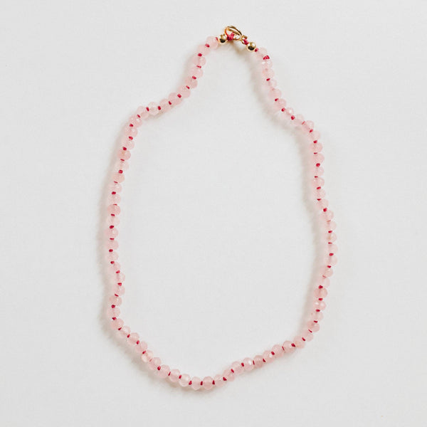 Rose Quartz Gemstone Necklace