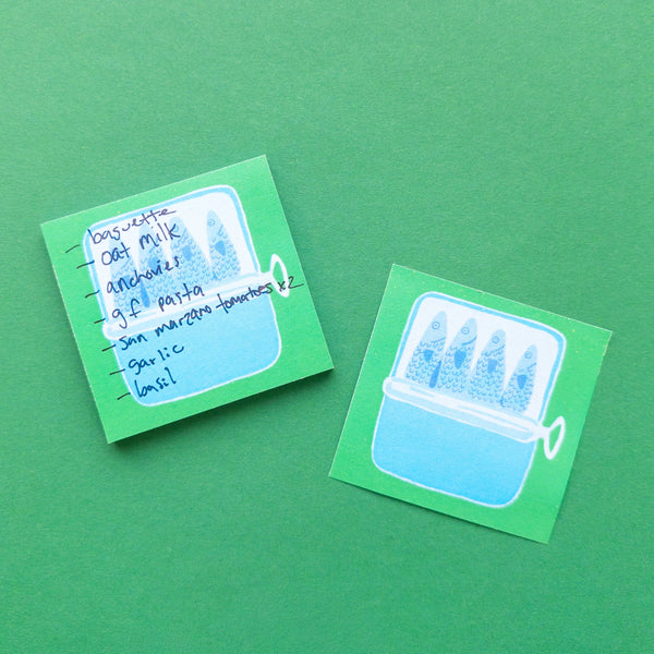 Two green cards with blue illustrations and text on a green background