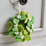 Mini Mistletoe Wreath Ornament