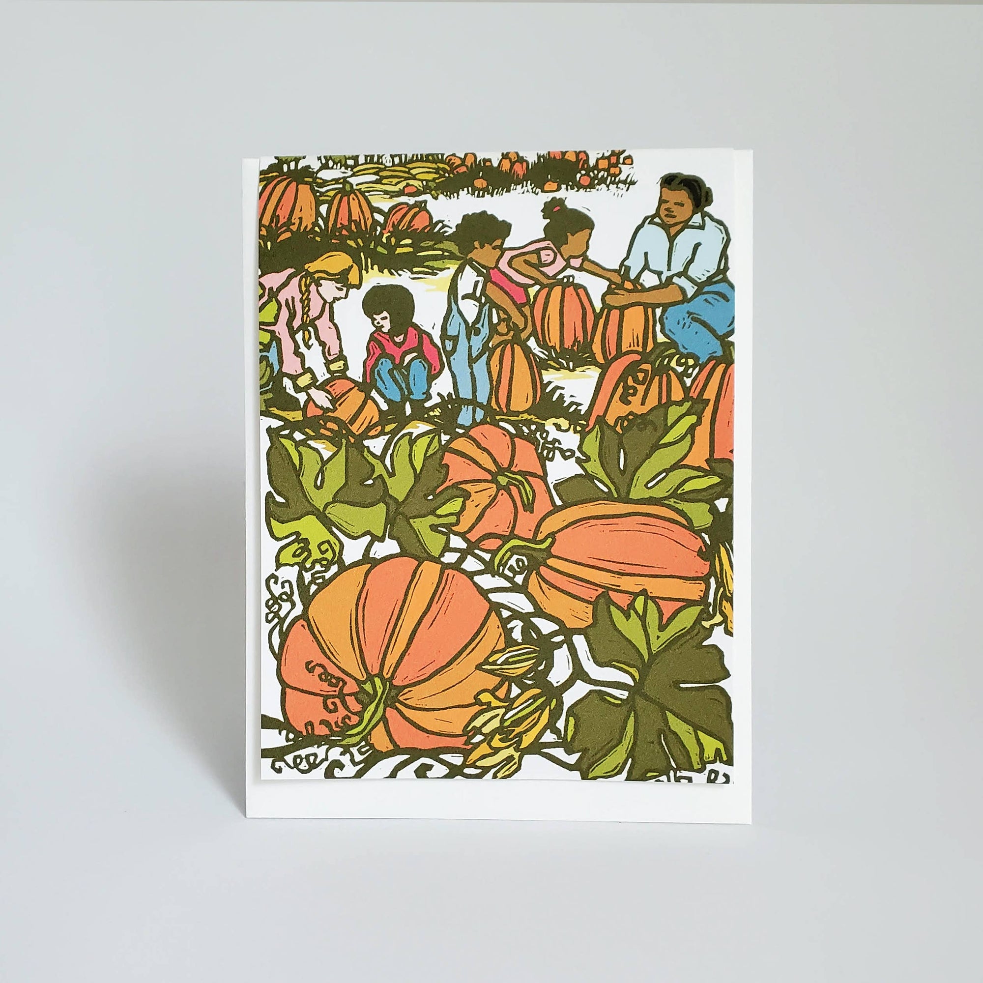 Pumpkin Patch Harvest Greeting Card