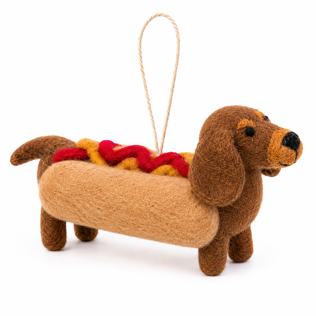 Hot Dog Dachshund Ornament