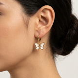 Butterfly Huggie Earrings