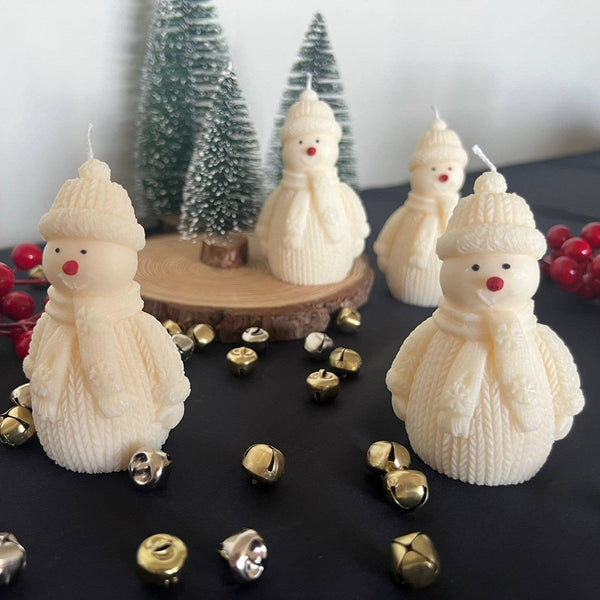 Snowman Candle