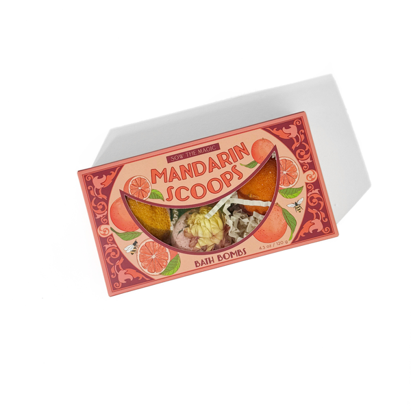 Mandarin Scoops Bath Bomb Set