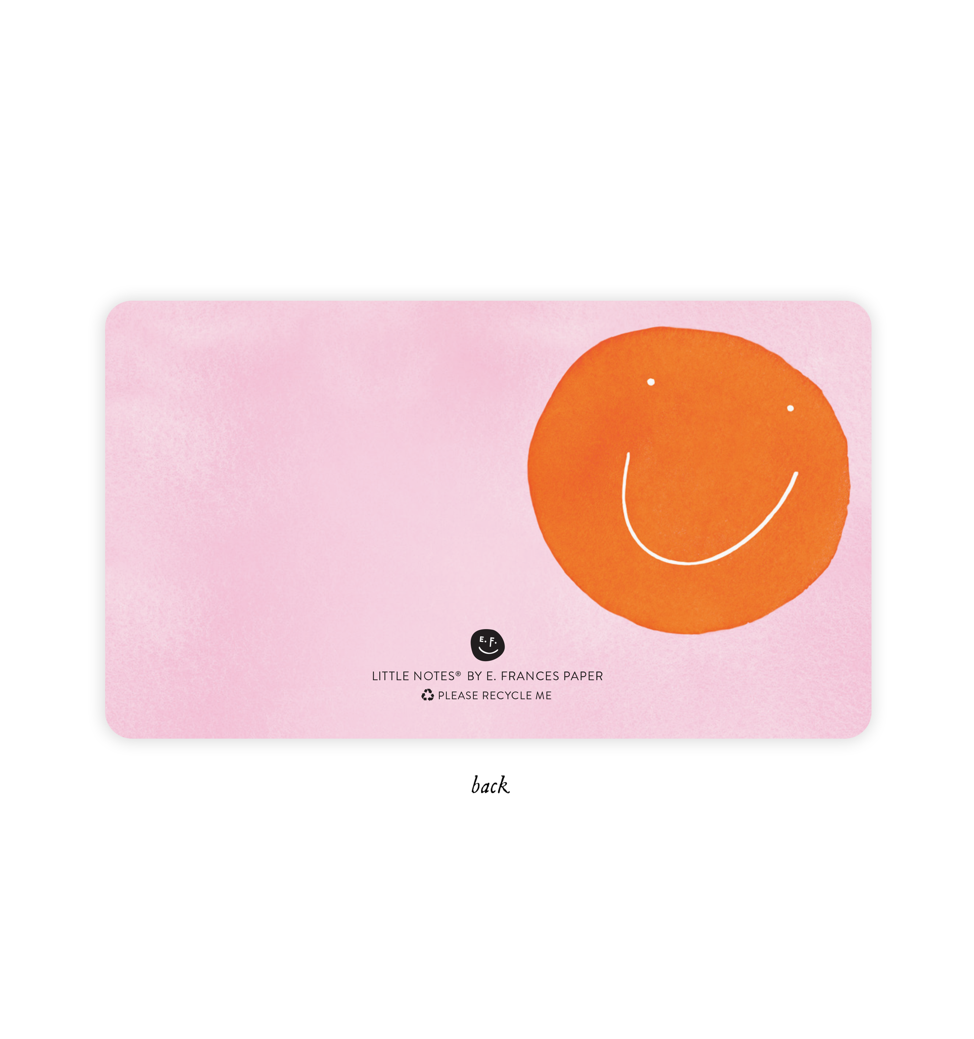 Orange Smiley Little Notes