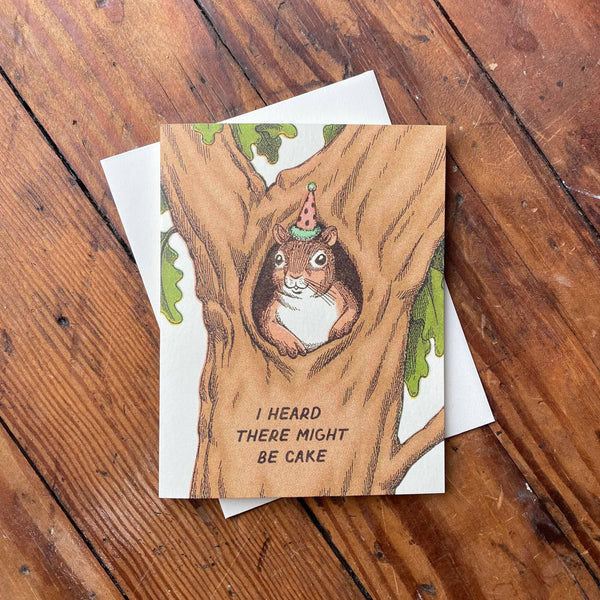 Squirrel Birthday Greeting Card