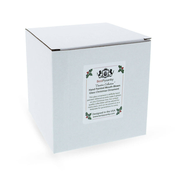 Pink Glazed Doughnut Glass Ornament