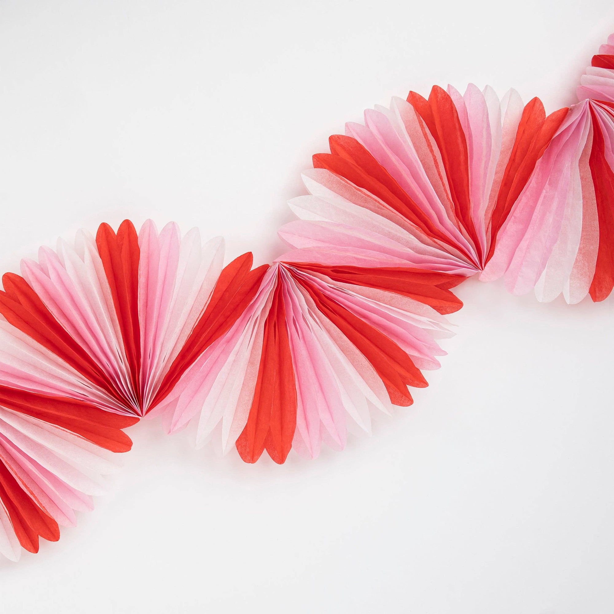 Candy Cane Honeycomb Garland