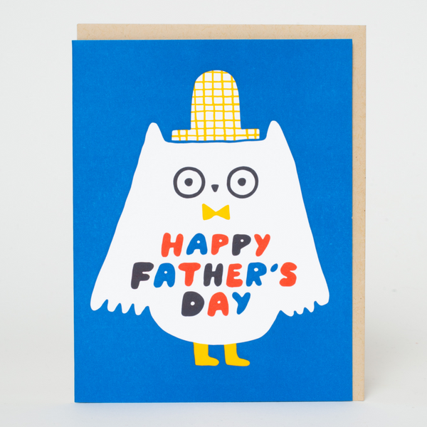 Father's Day Owl Greeting Card