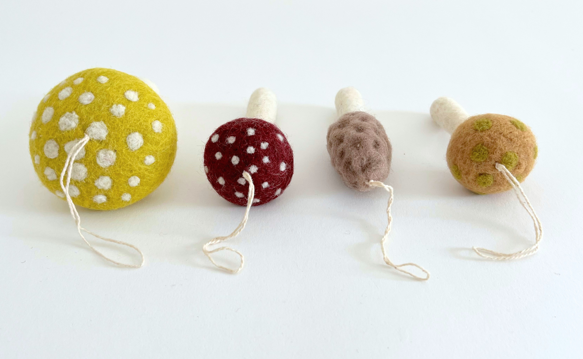 Mushrooms Ornament Set