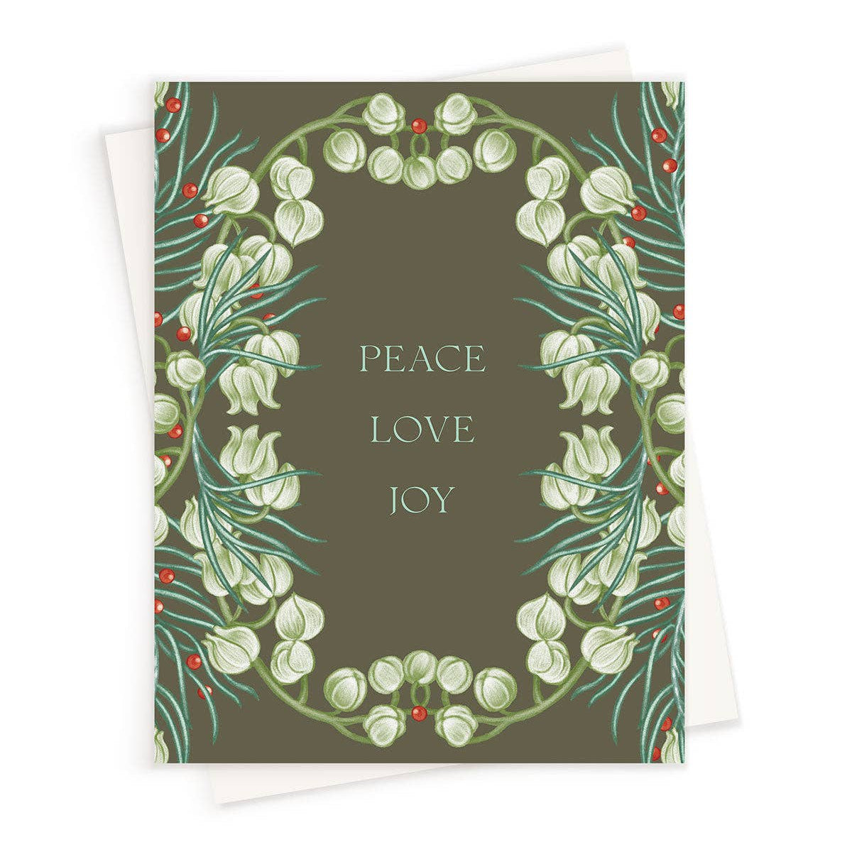 Peace, Love, Joy Greeting Card