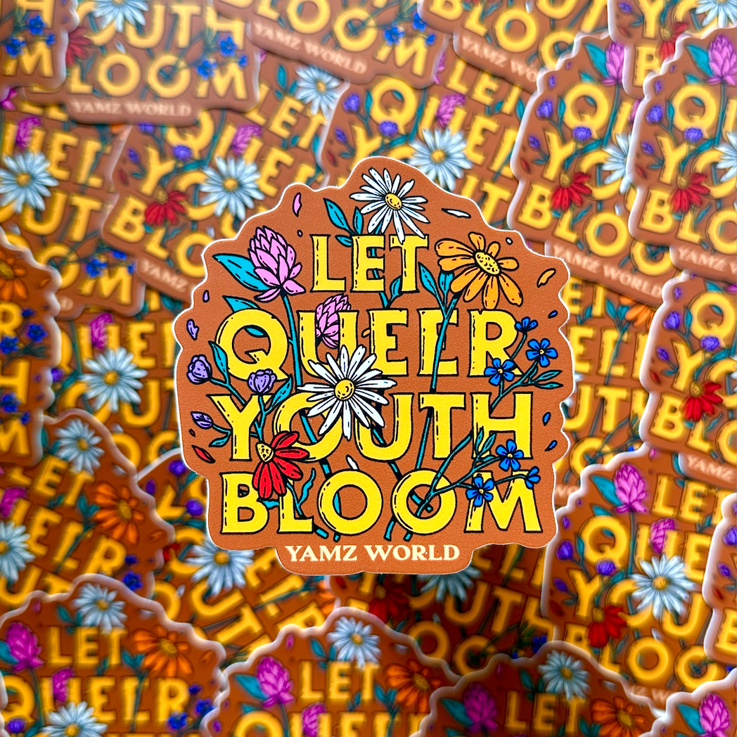 Let Queer Youth Bloom Sticker