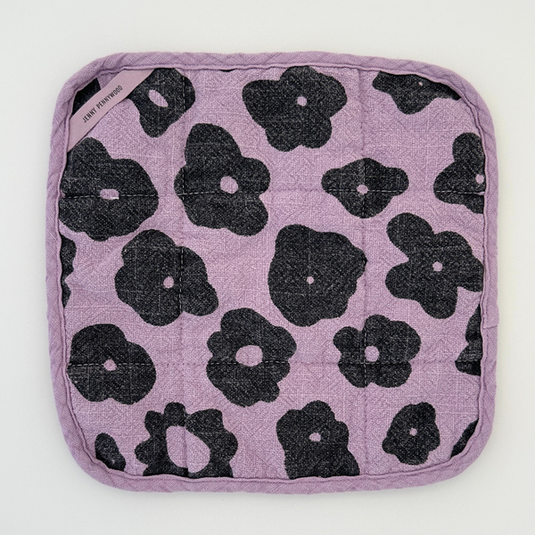 Celeste Potholder - Purple & Black