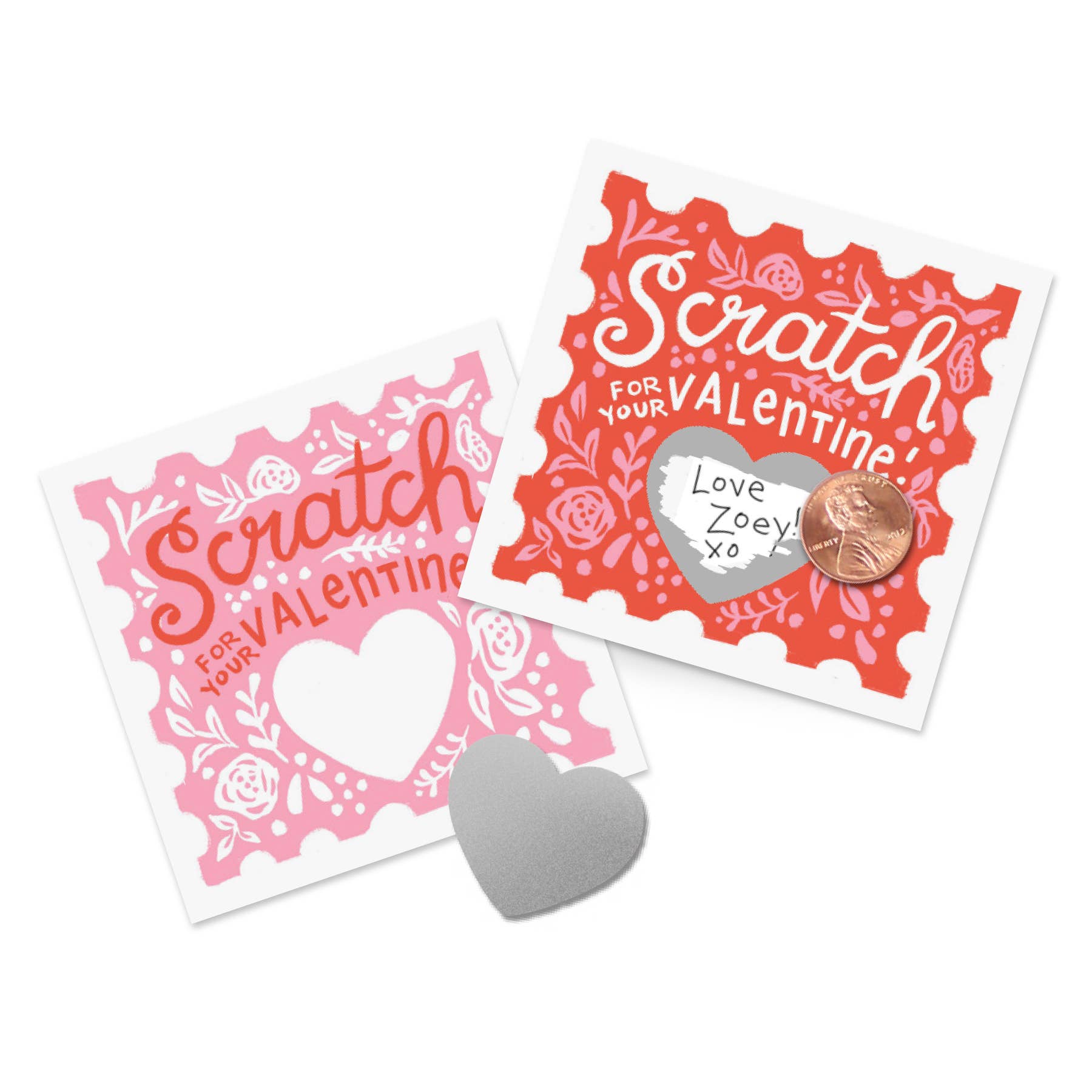 Scratch-off Valentine Cards