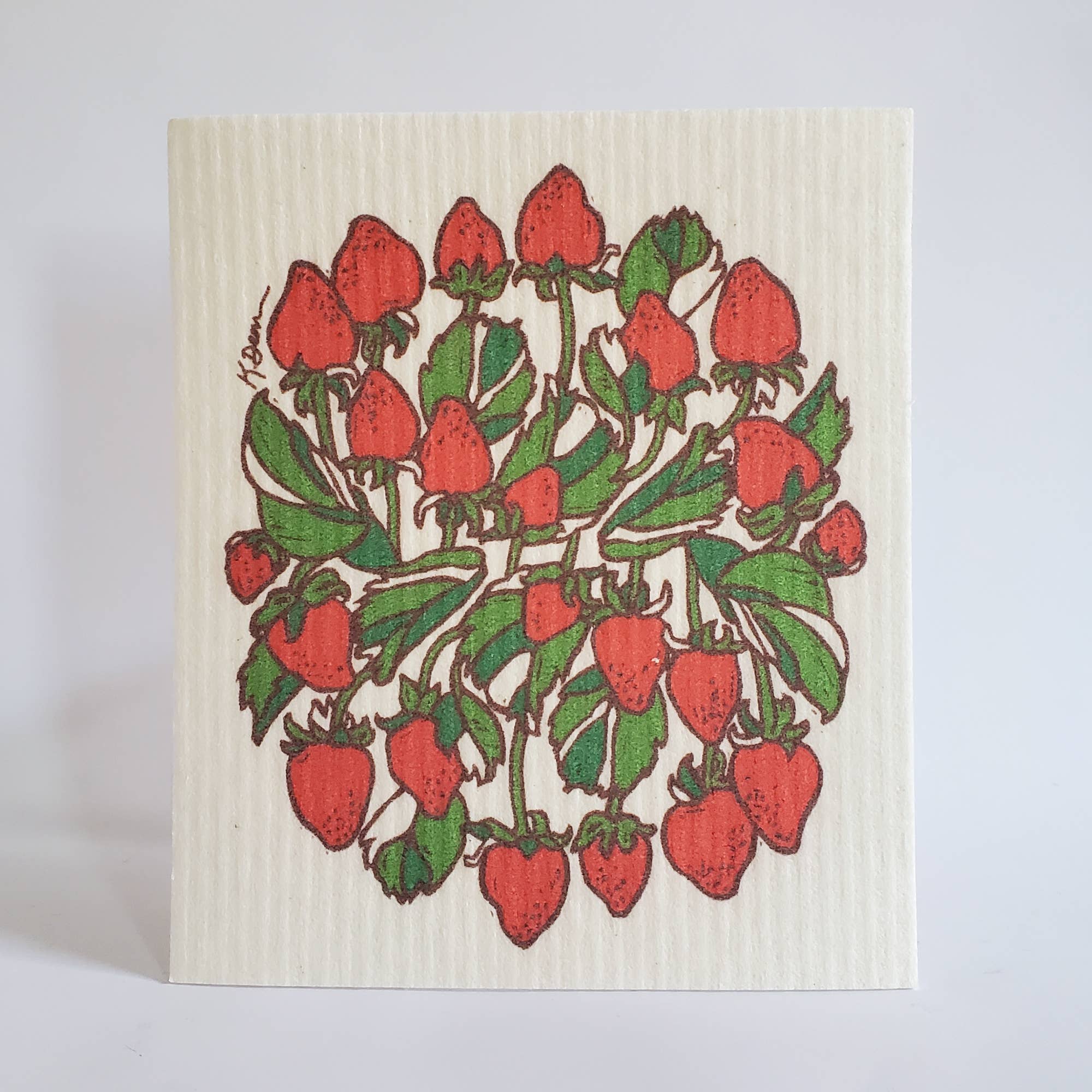 Strawberry Swedish Dishcloth