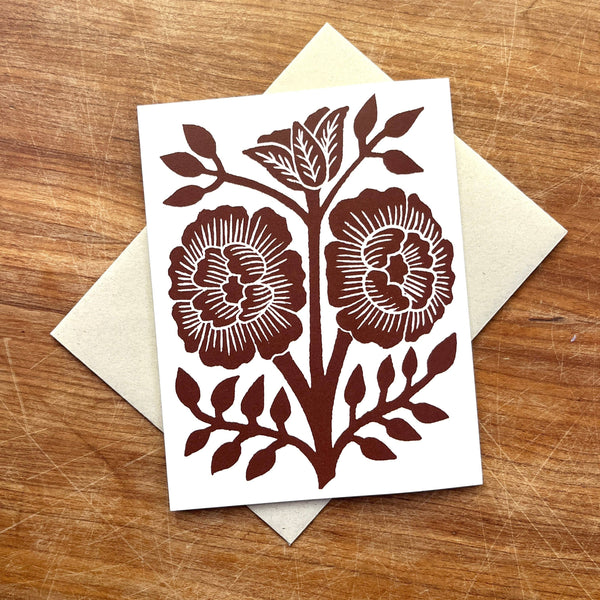 Warm Chestnut Greeting Card
