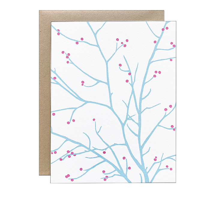 Branch Silhouette Holiday Greeting Card Set