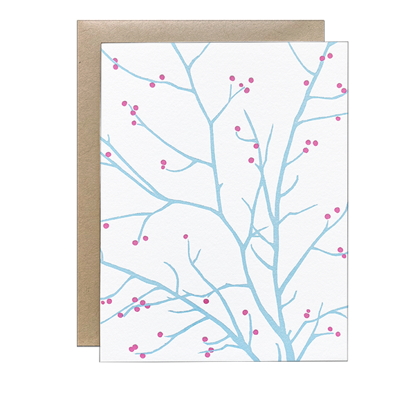 Branch Silhouette Holiday Greeting Card Set