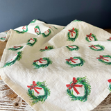 Wreath Tea Towel