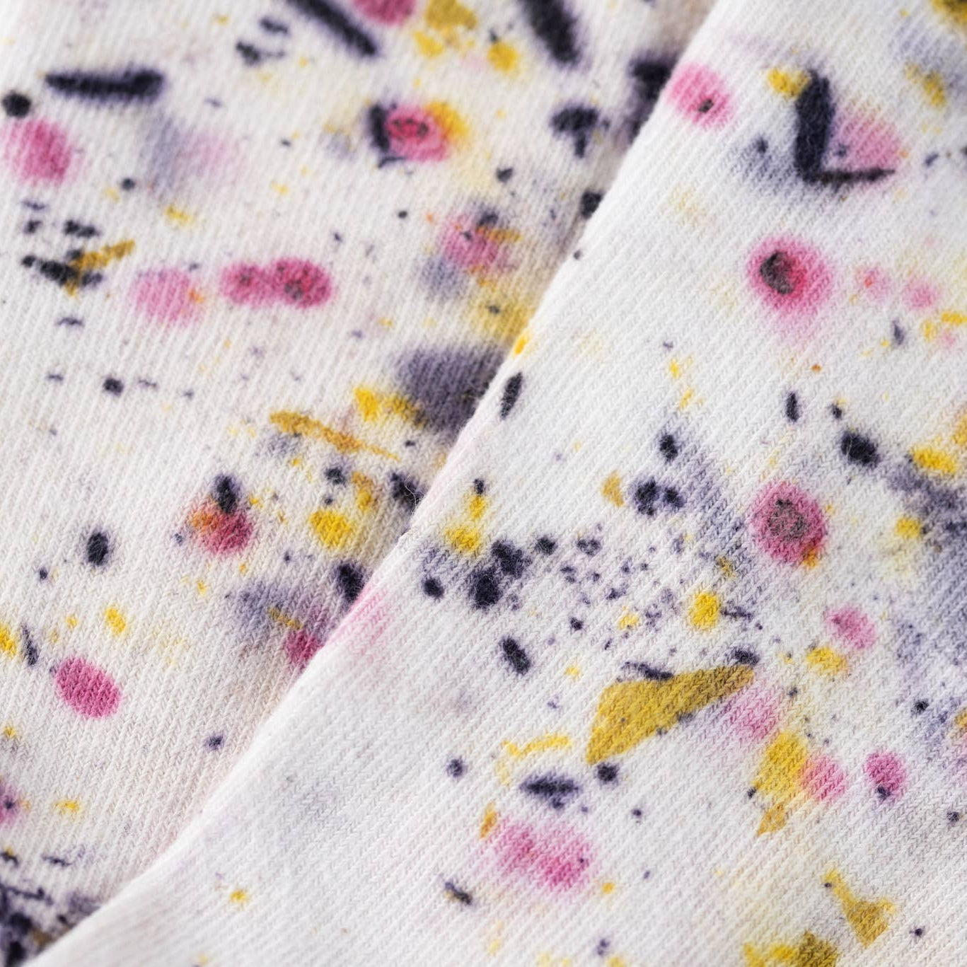 Abstract Bundle Dyed Cotton Crew Socks