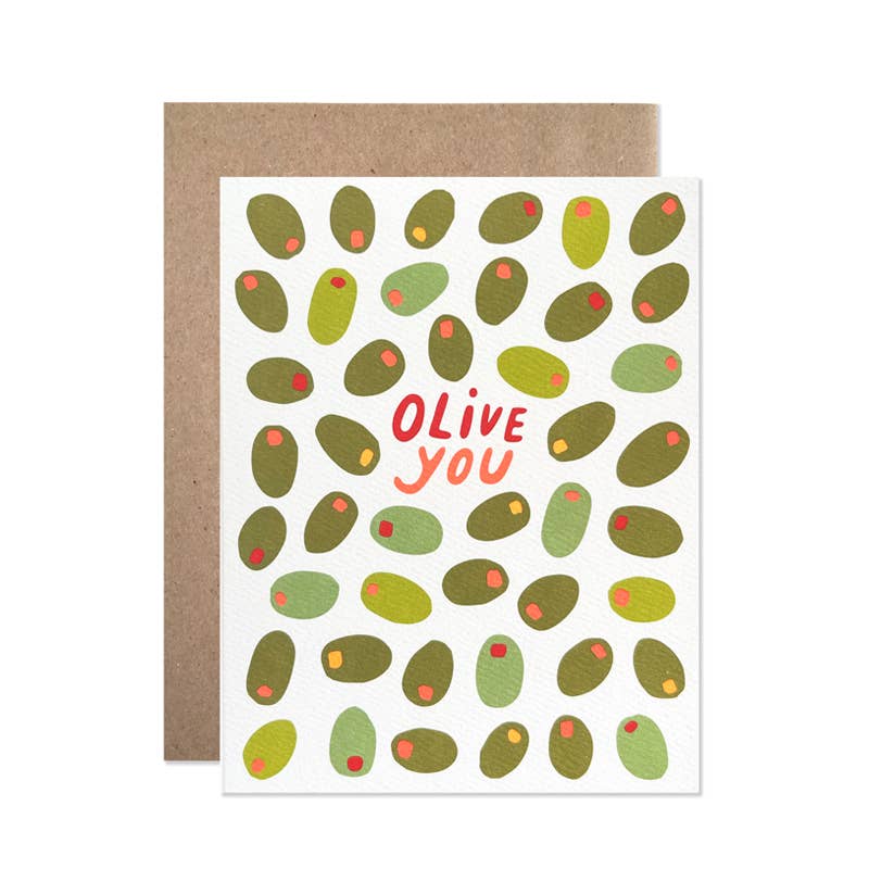 Olive You Love Greeting Card