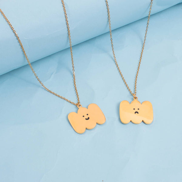 Happy Sad Cloud Necklace