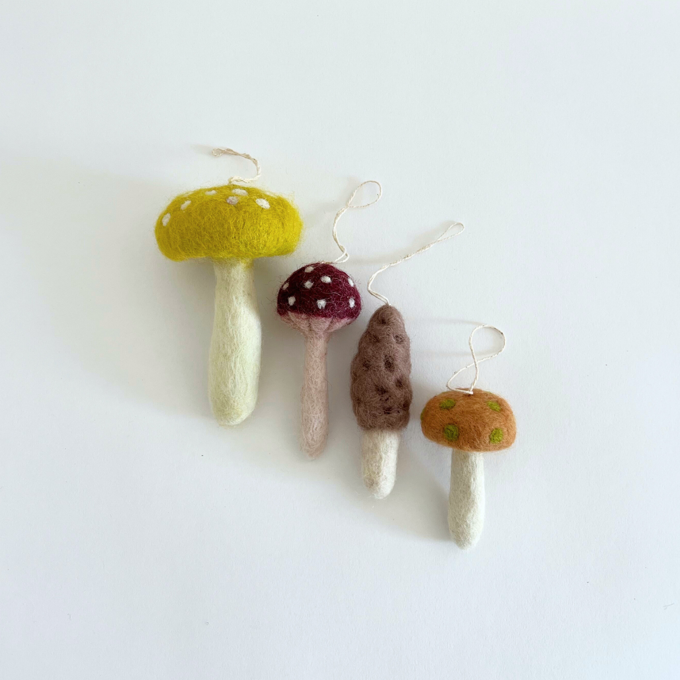 Mushrooms Ornament Set