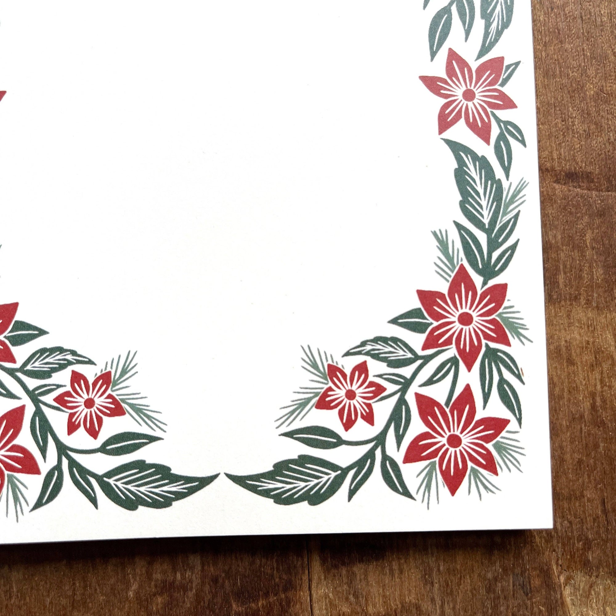 Holiday Florals Market Notepad
