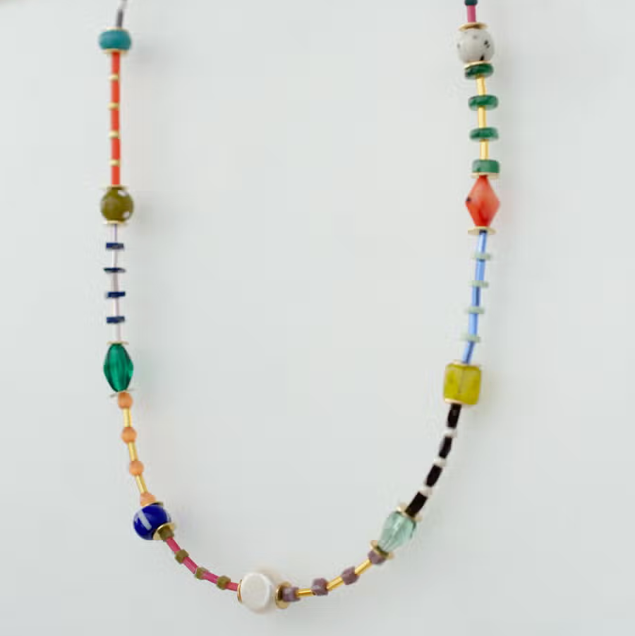 Prism Beaded Friendship Necklace