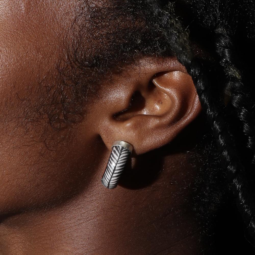 Terra Cotta Hoop Earrings