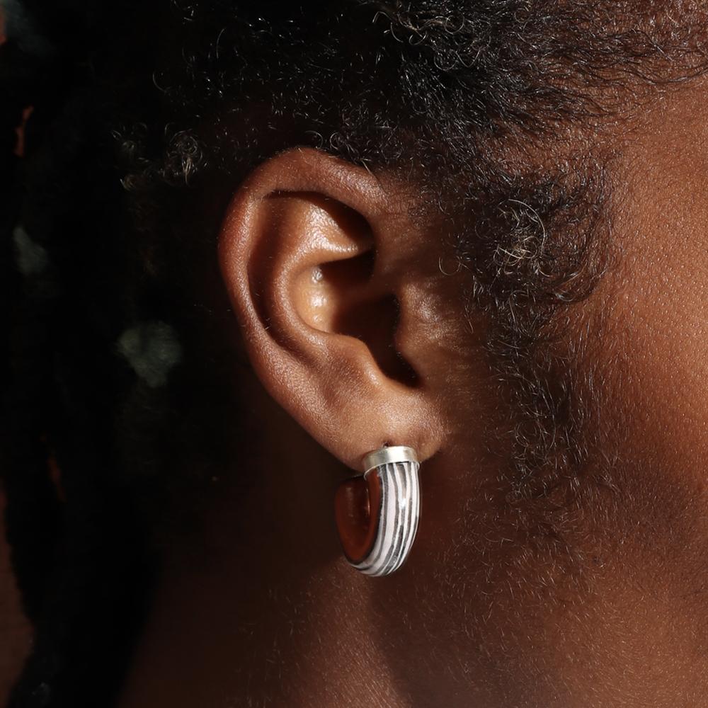 Terra Cotta Hoop Earrings