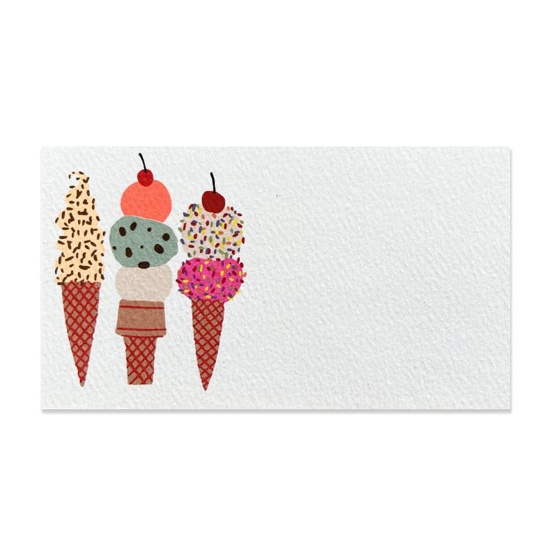 Ice Cream Flat Cards