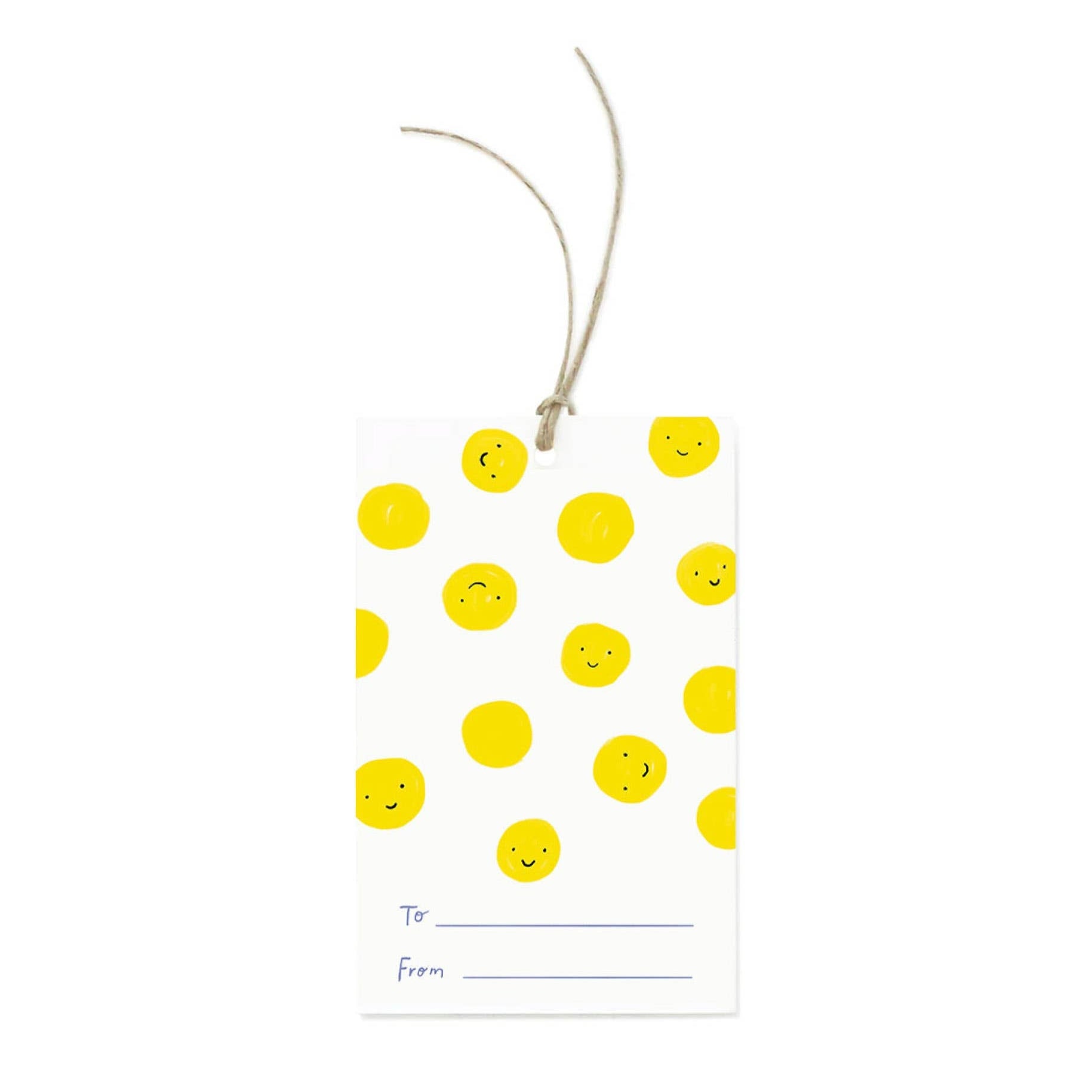 Smiley Polka Dot Gift Tags