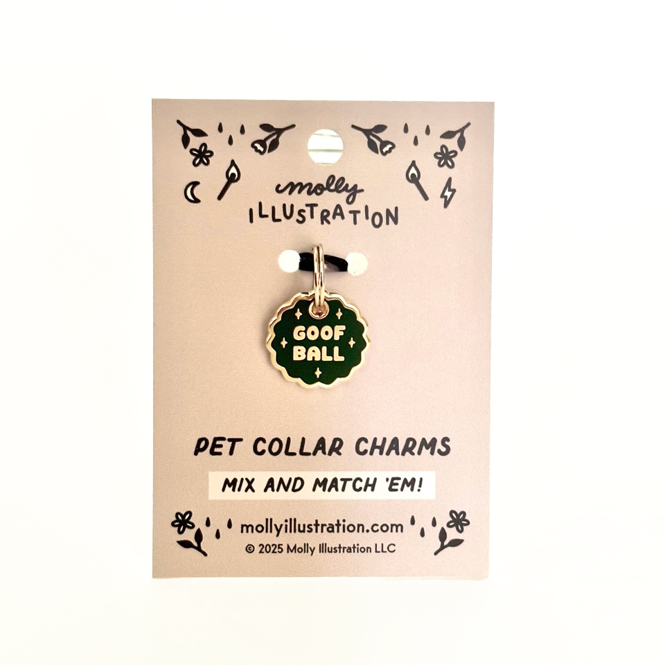 Goofball Pet Collar Charm
