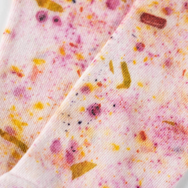 Abstract Bundle Dyed Cotton Crew Socks
