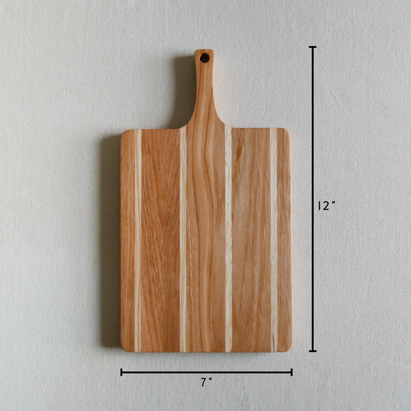 Wooden Striped Cutting Board