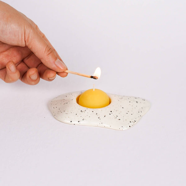 Salt and Pepper Egg Candle Holder