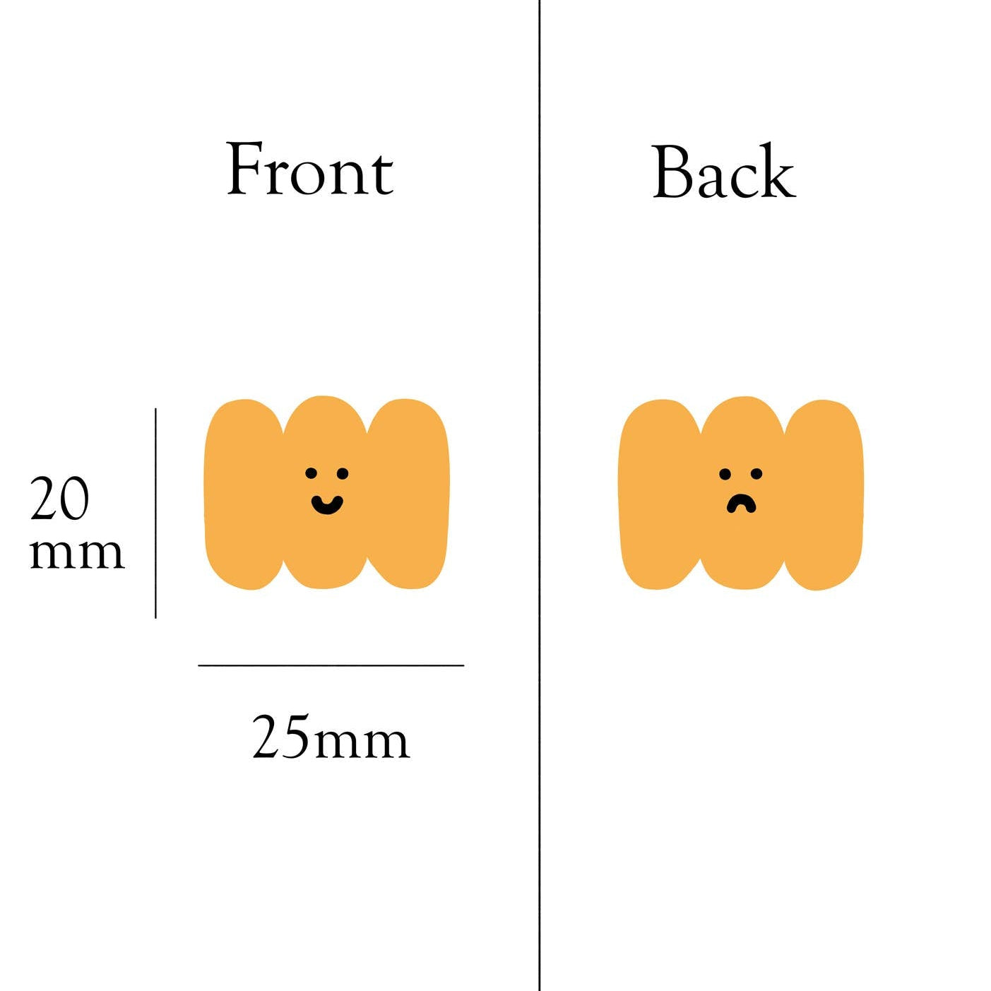 Happy Sad Cloud Necklace