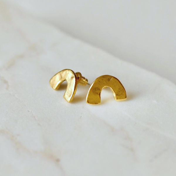 Arc Stud Earrings