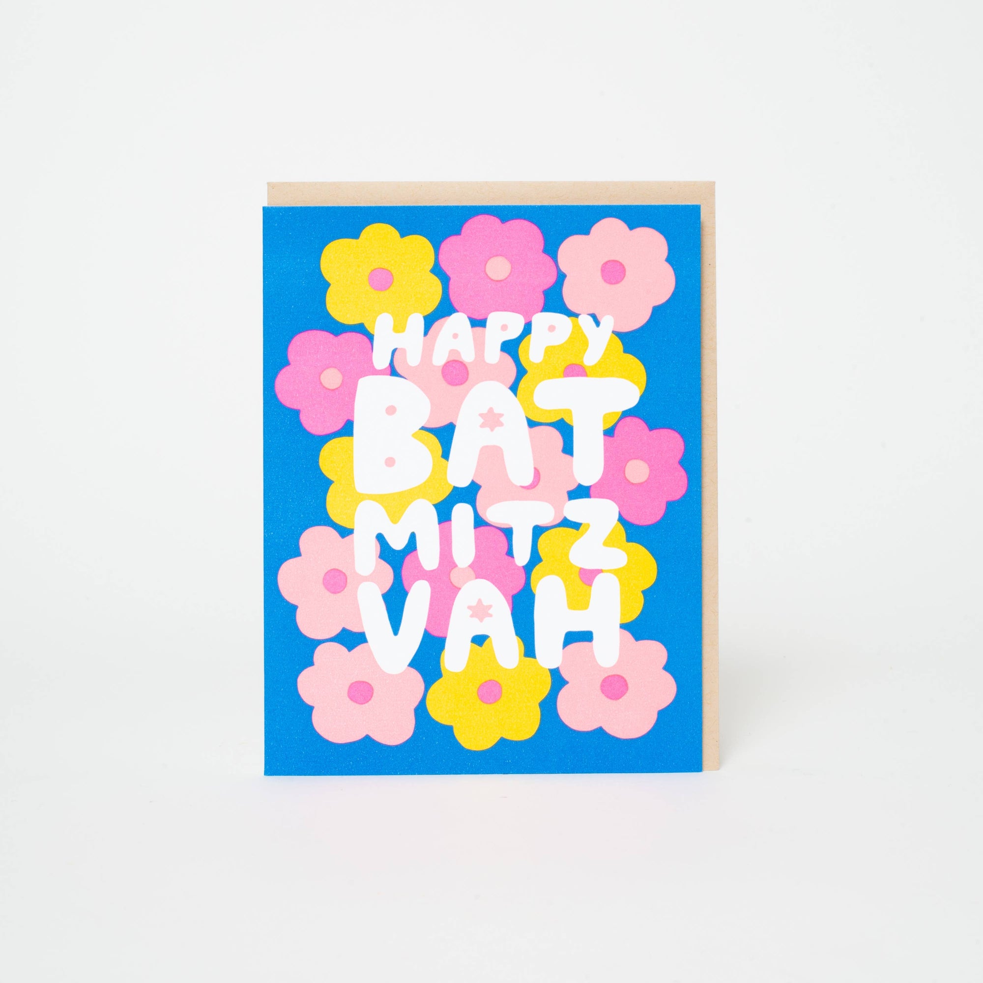 Bat Mitzvah Flowers Greeting Card