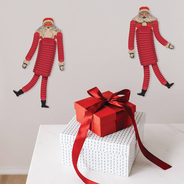 Vintage Christmas Santa Tissue Dancers
