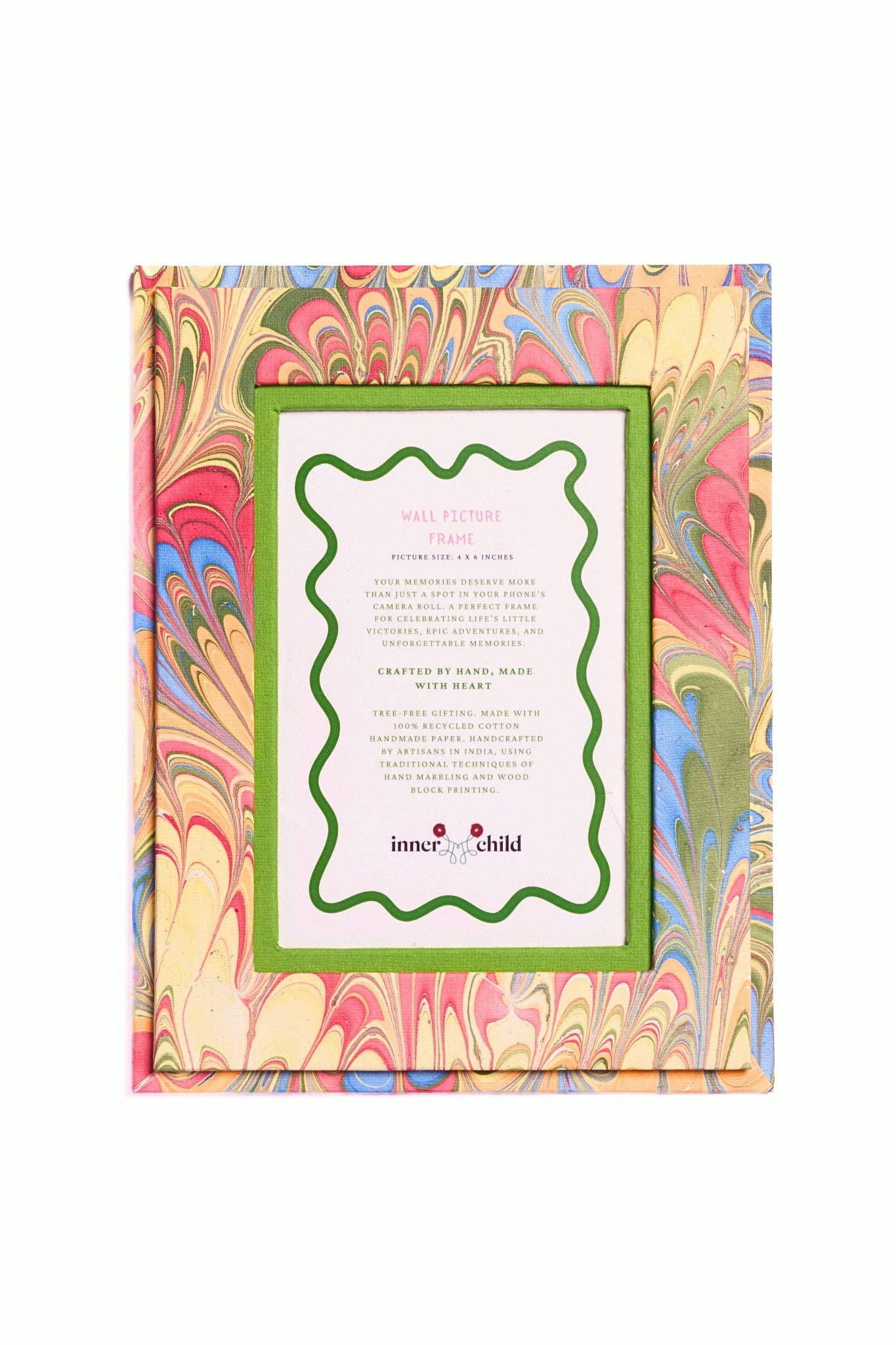 Hand Marbled Picture Frame - RIDER