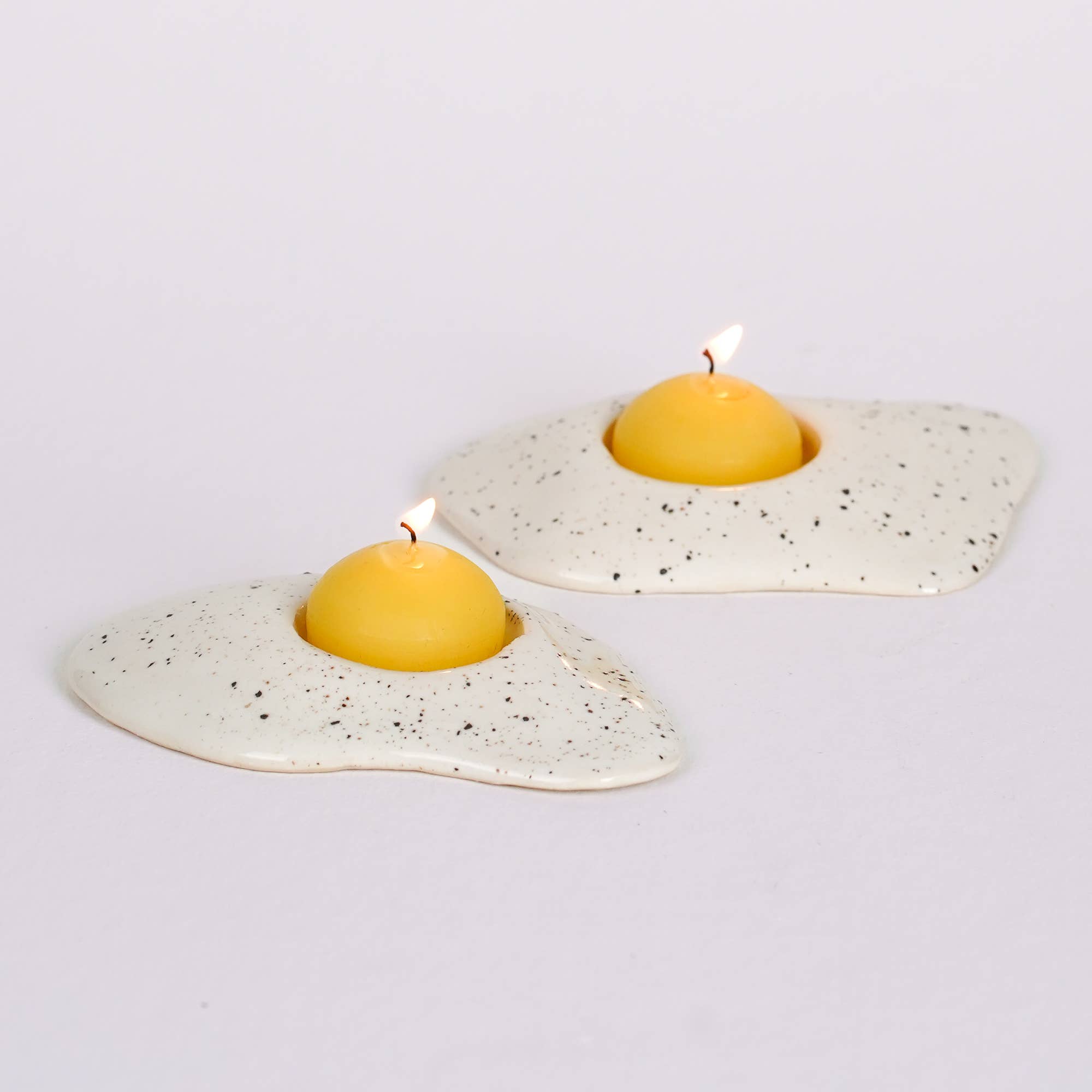 Salt and Pepper Egg Candle Holder