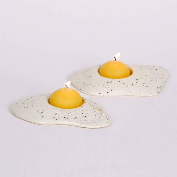 Salt and Pepper Egg Candle Holder