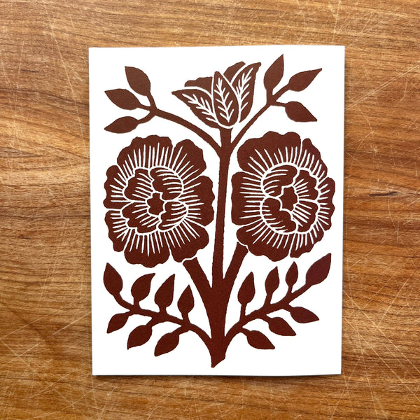 Warm Chestnut Greeting Card