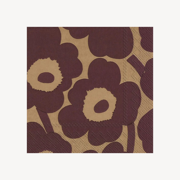 Bordeaux Floral Cocktail Napkin Set