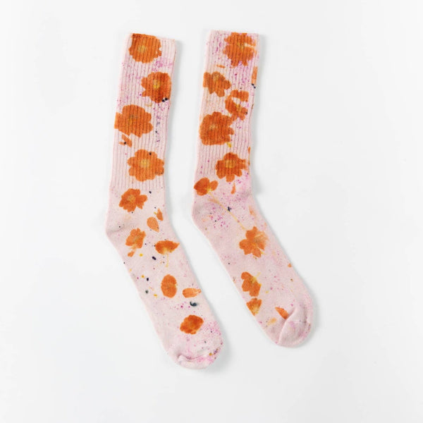 Flower Power Bamboo Slouch Socks